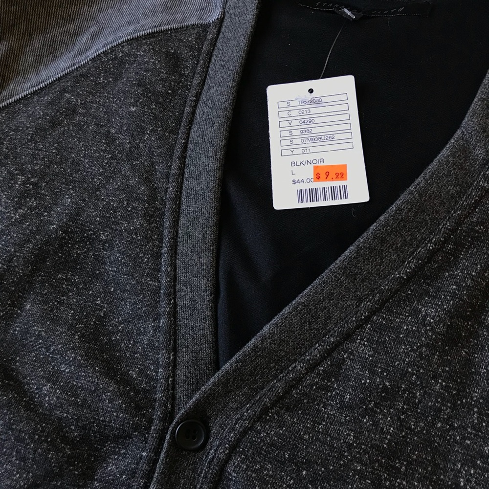 Standard Cloth - Black/Gray (L) Cardigan